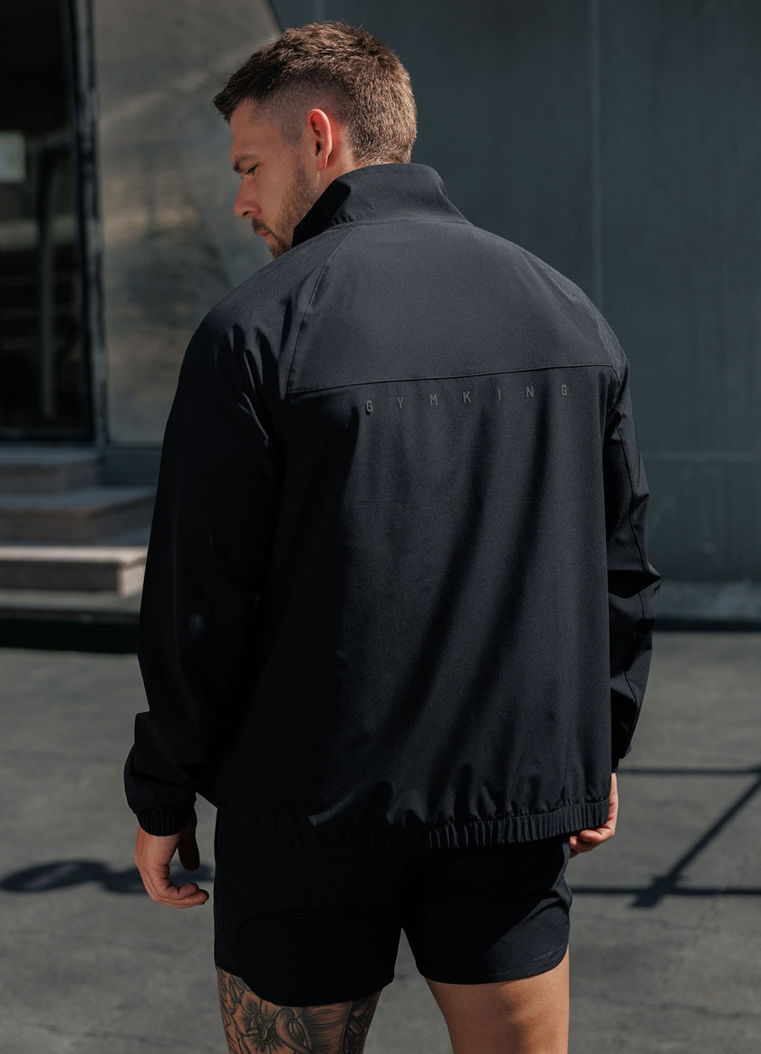Gym King Purpose Tracksuit Top - Black