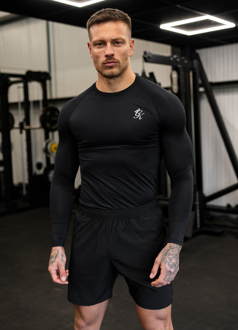 Gym King Energy Long Sleeve Base Layer - Black