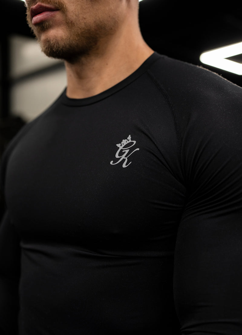 Gym King Energy Long Sleeve Base Layer - Black