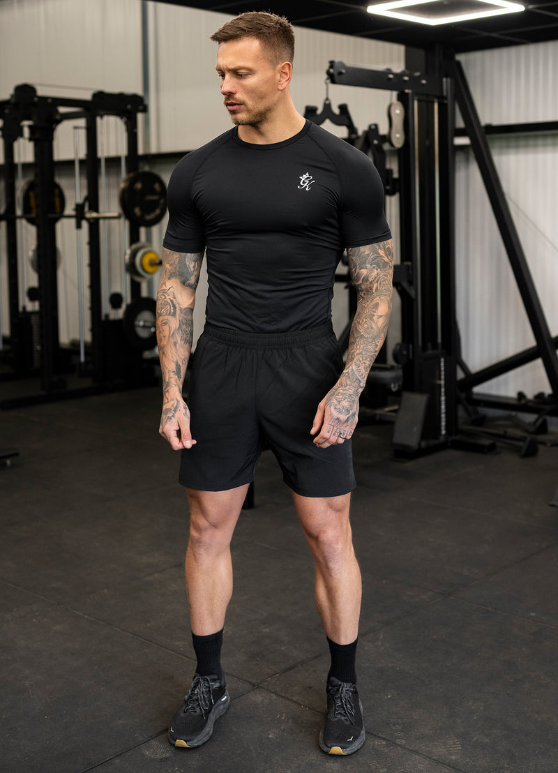 Gym King Energy Short Sleeve Base Layer - Black