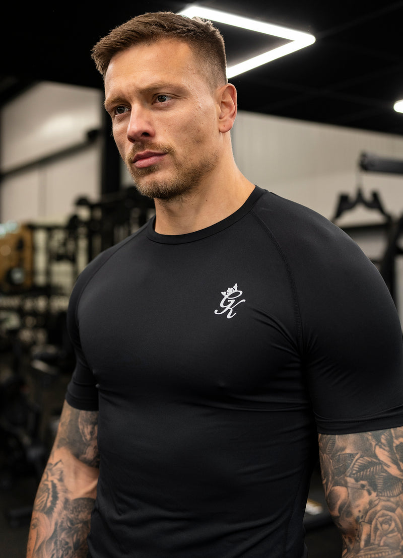 Gym King Energy Short Sleeve Base Layer - Black