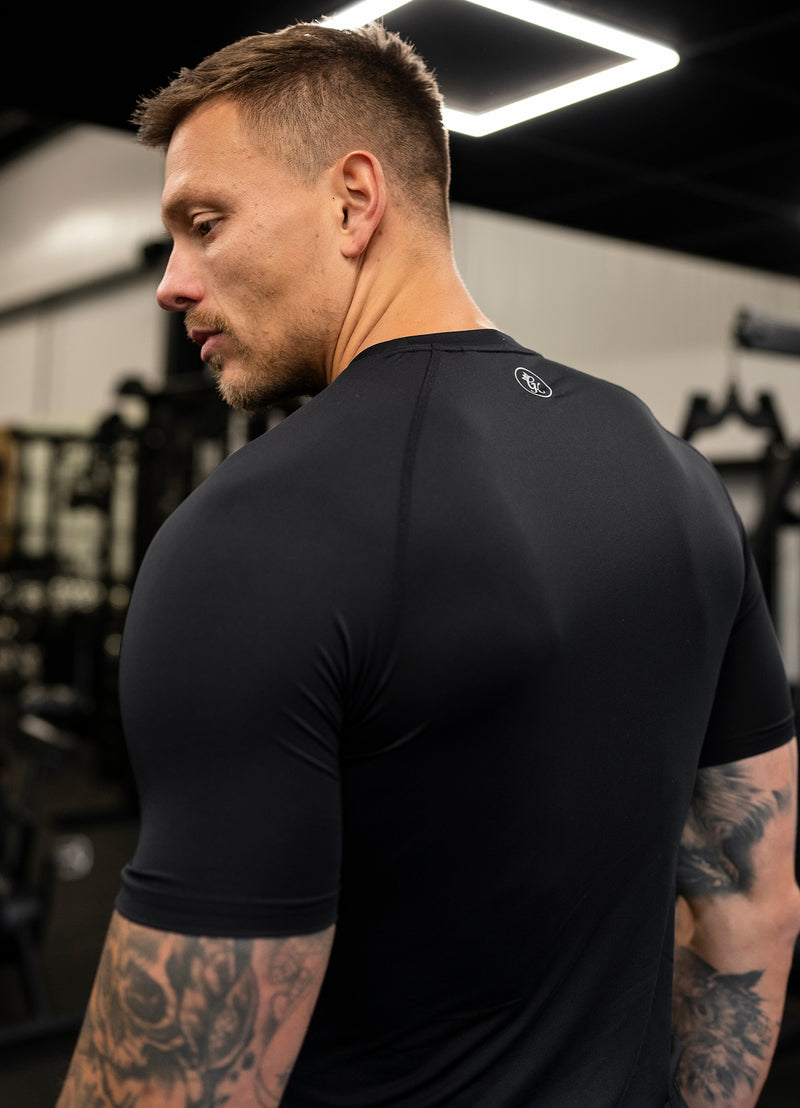 Gym King Energy Short Sleeve Base Layer - Black