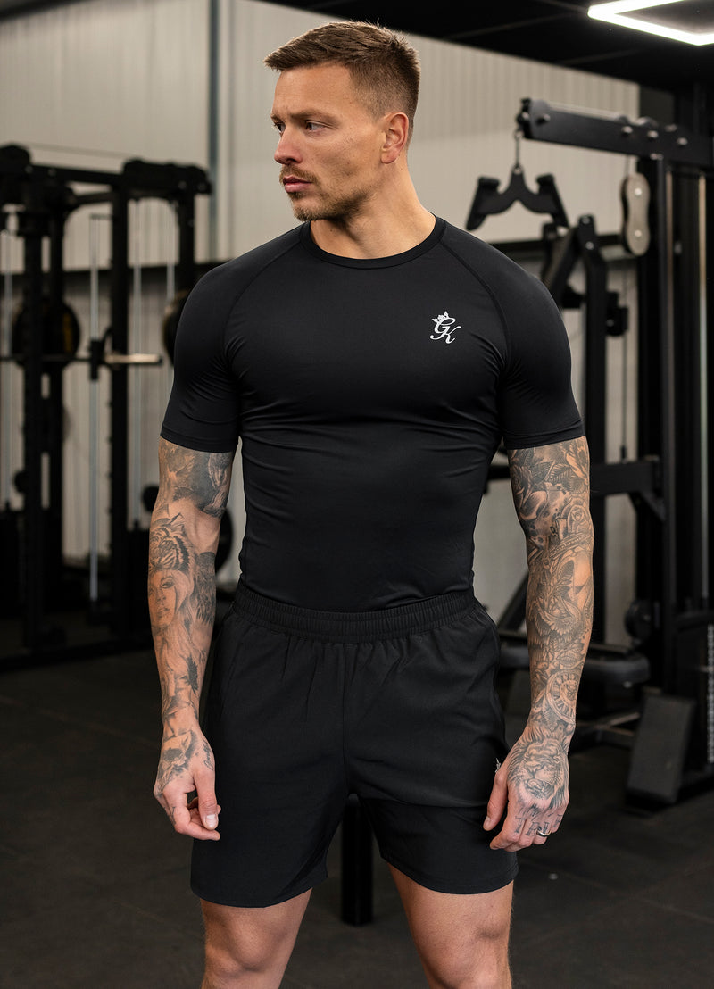 Gym King Energy Short Sleeve Base Layer - Black