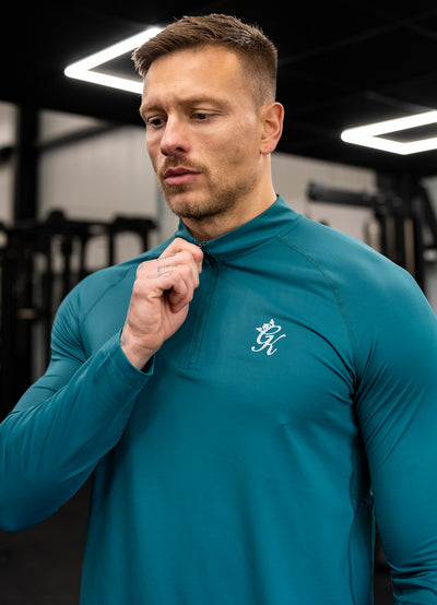 Gym King Energy 1/4 Zip Funnel - Deep Pine