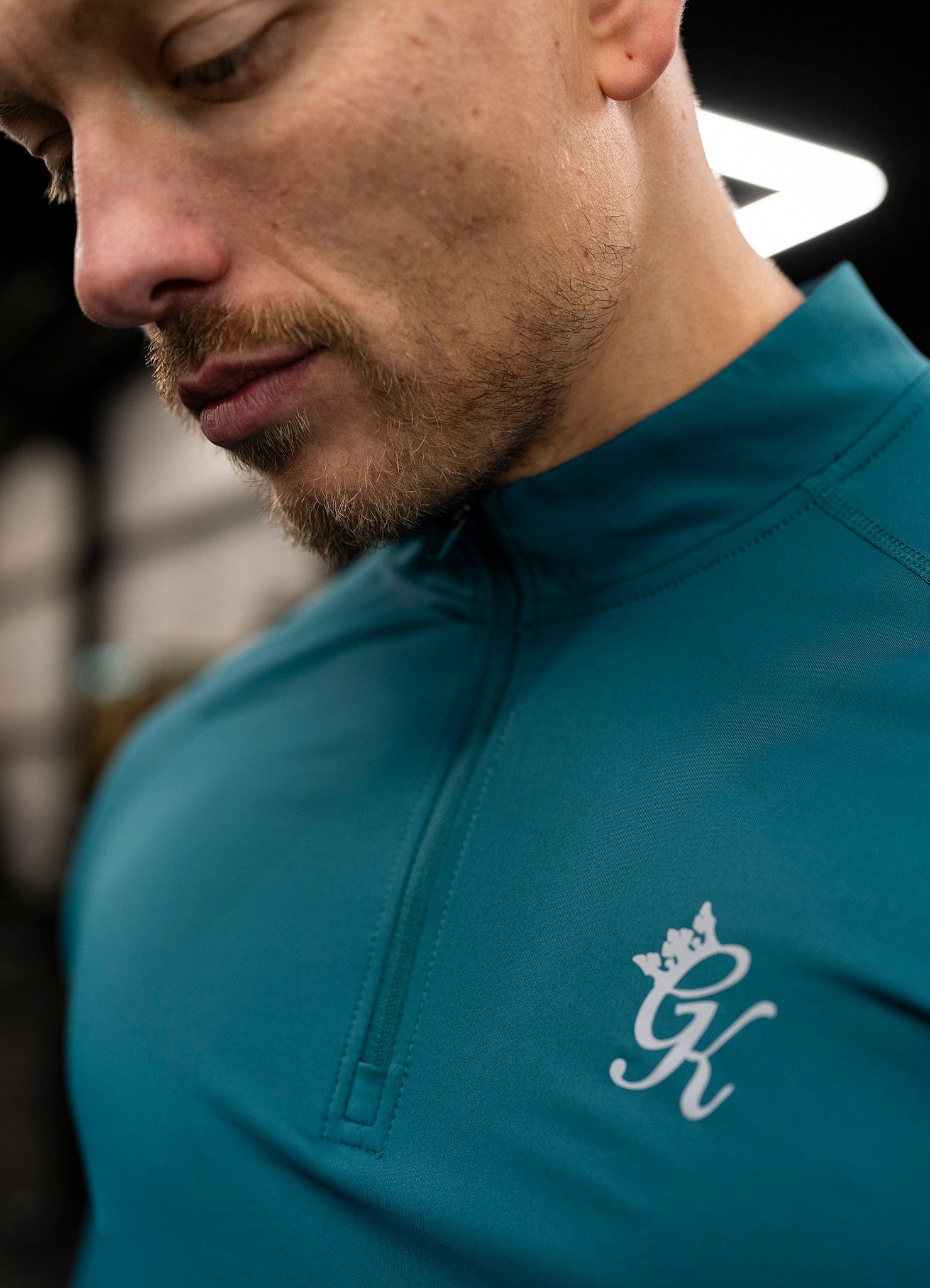 Gym King Energy 1/4 Zip Funnel - Deep Pine