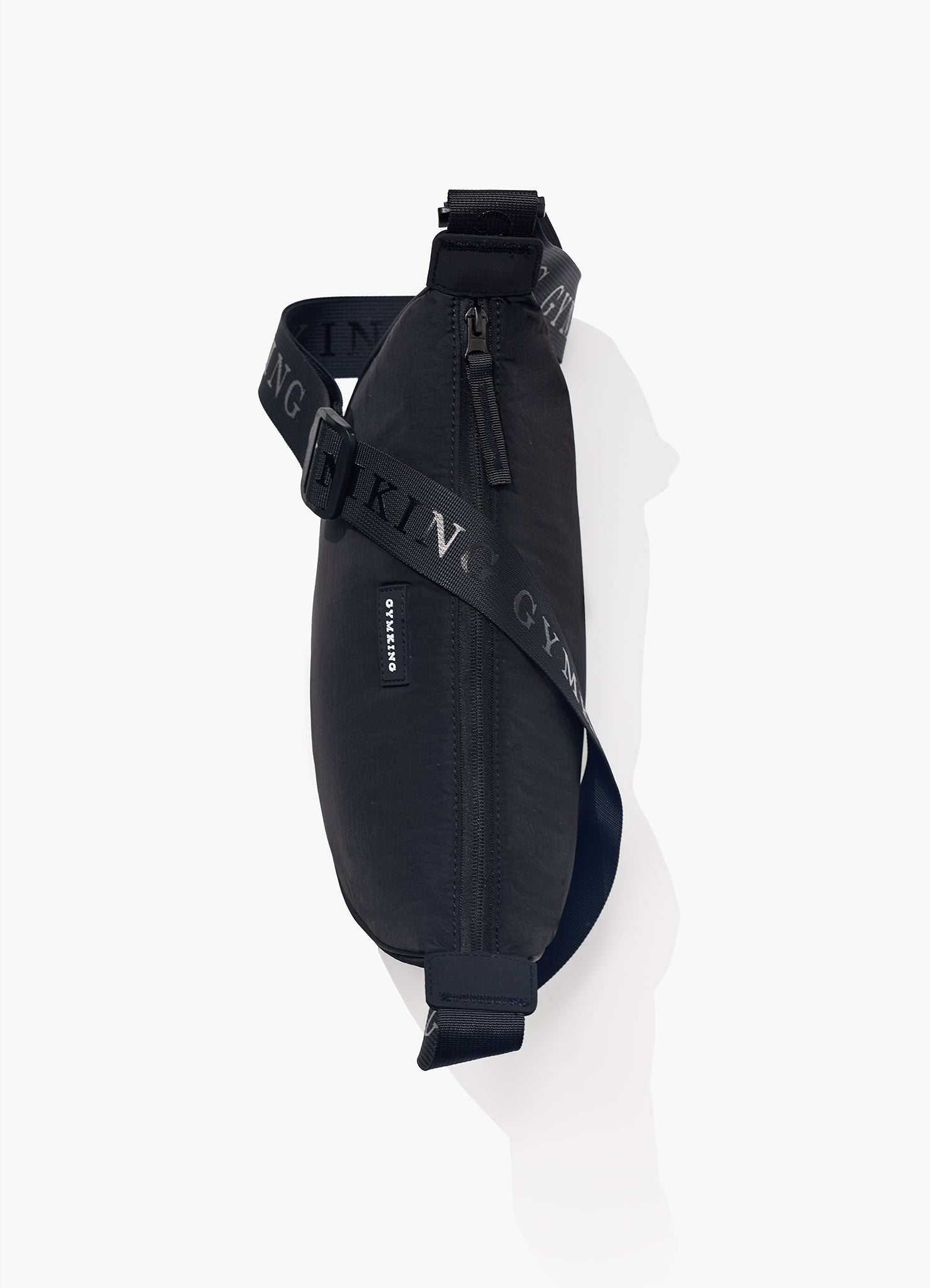 Gym King Rounded Cross Body Bag - Black