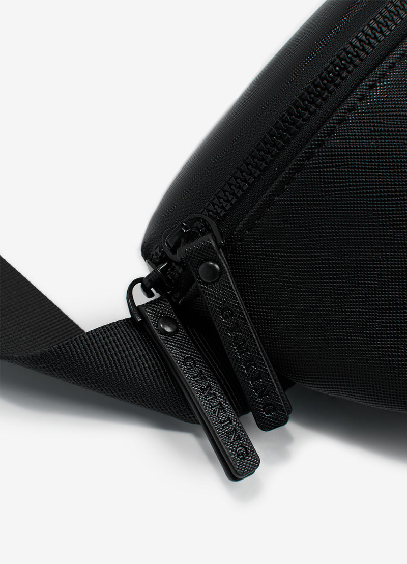 Gym King Debossed Belt Bag - Black