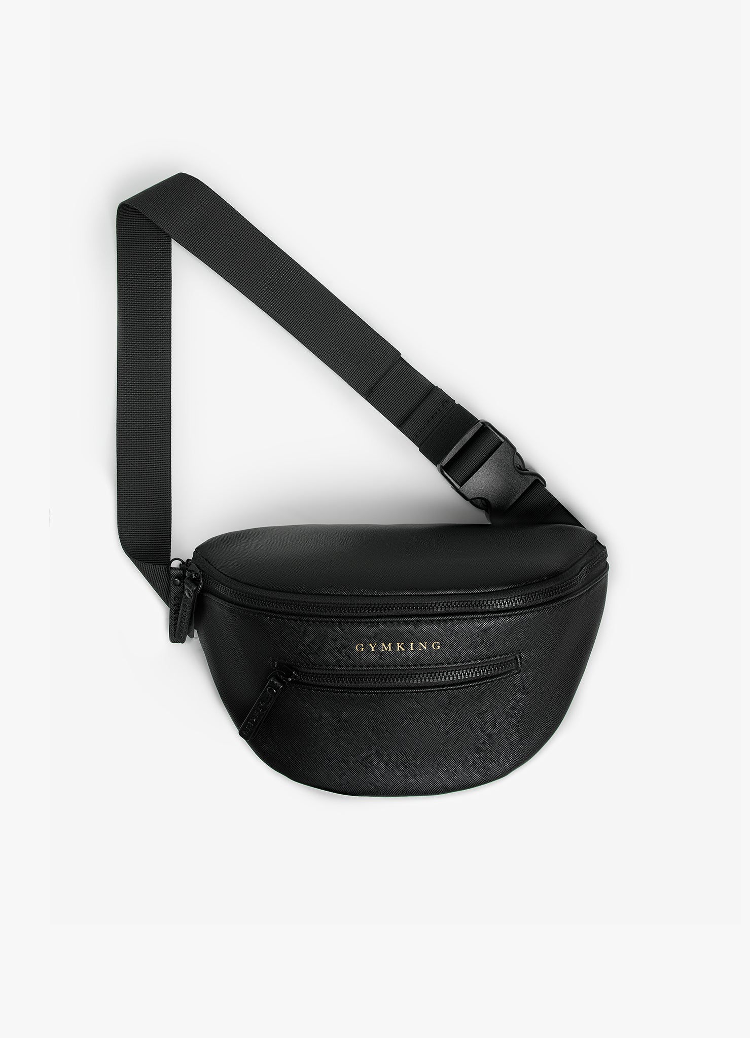 Gym King Debossed Belt Bag - Black