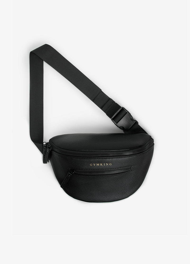 Gym King Debossed Belt Bag - Black