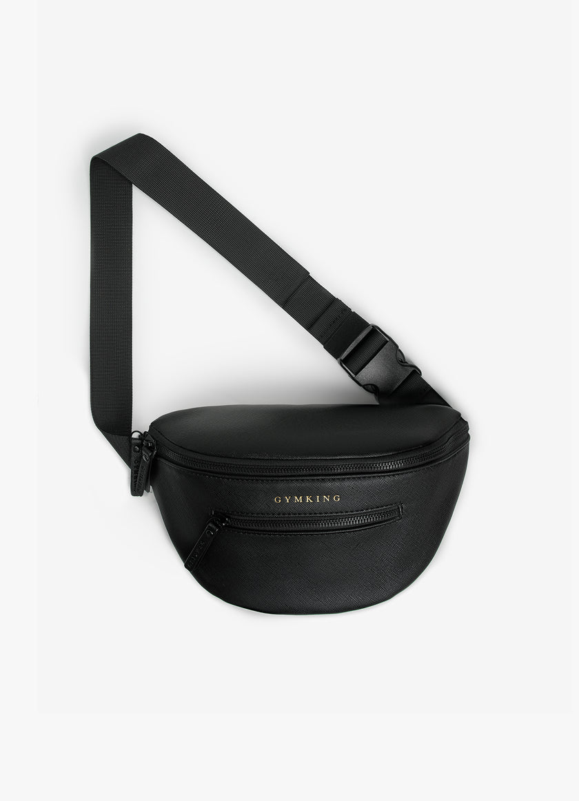 Gym King Debossed Belt Bag - Black