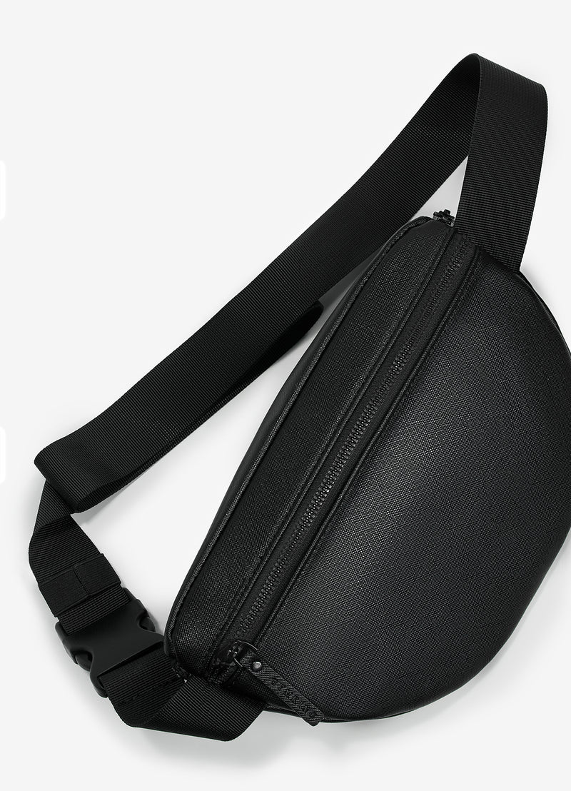 Gym King Debossed Belt Bag - Black