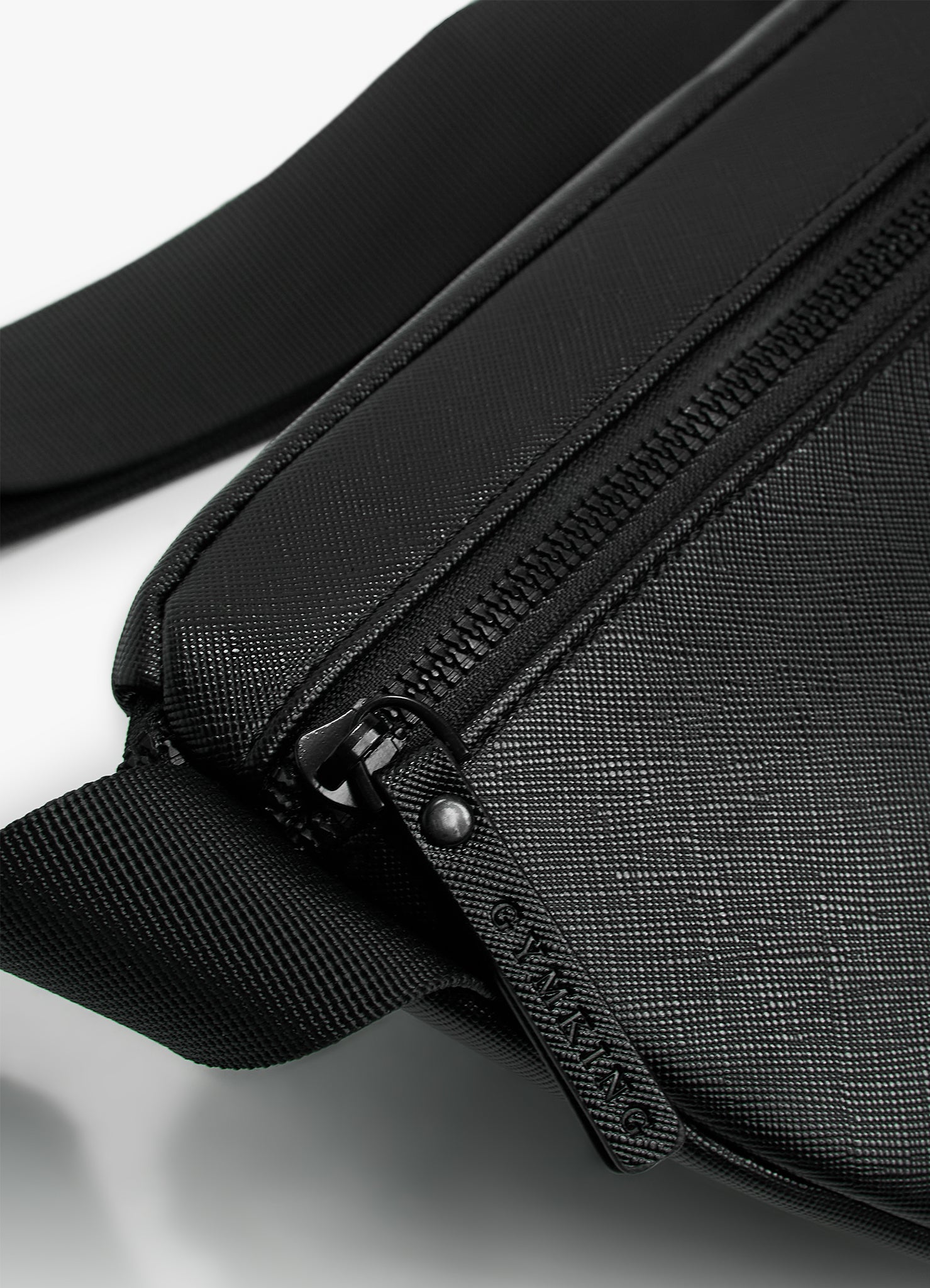 Gym King Debossed Belt Bag - Black