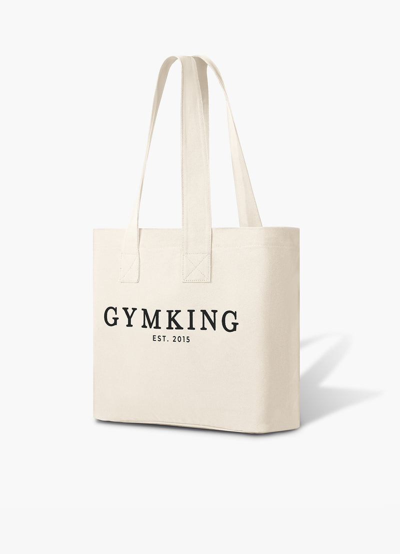 Gym King Established Tote Bag - Light Beige