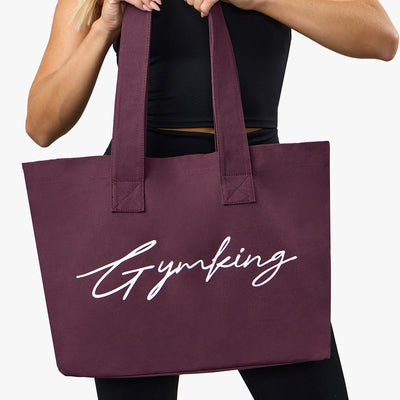 Gym King Script Tote Bag - Fig