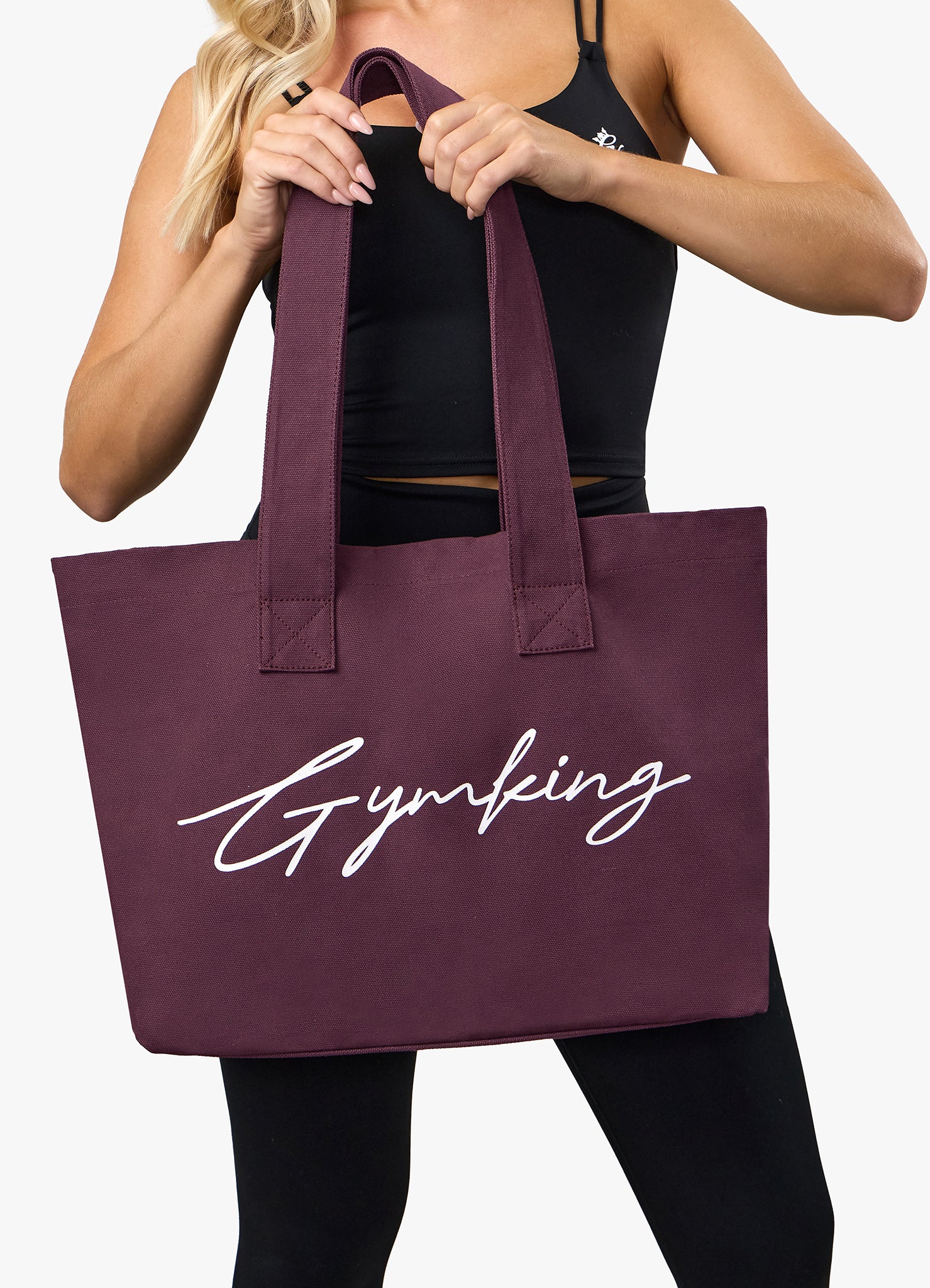 Gym King Script Tote Bag - Fig