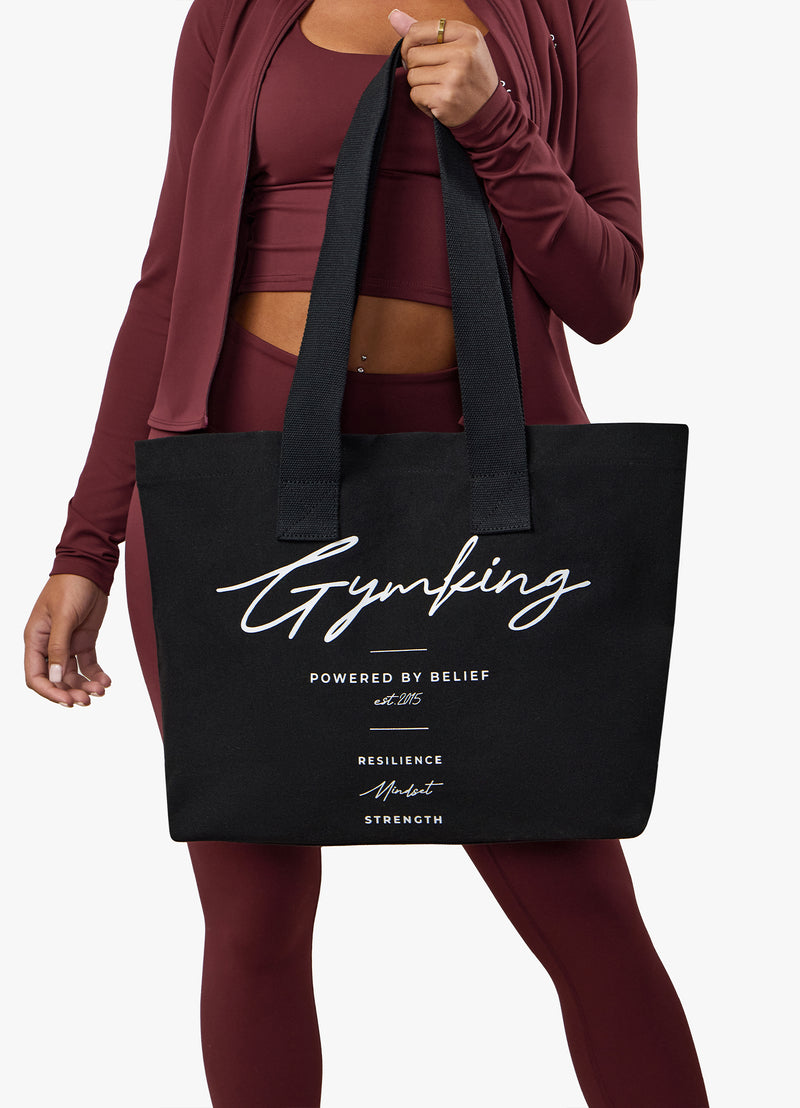 Gym King Reset Tote Bag - Black