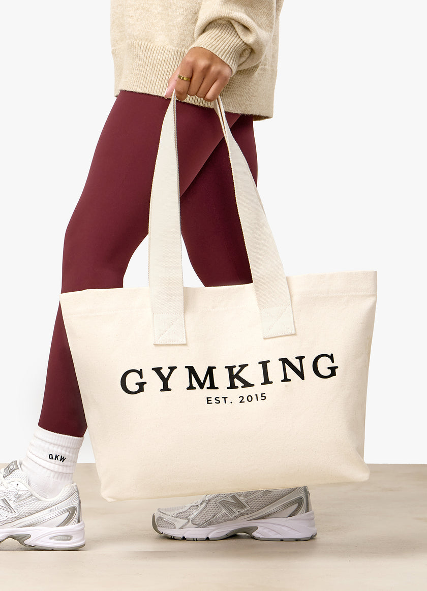 Gym King Established Tote Bag - Light Beige
