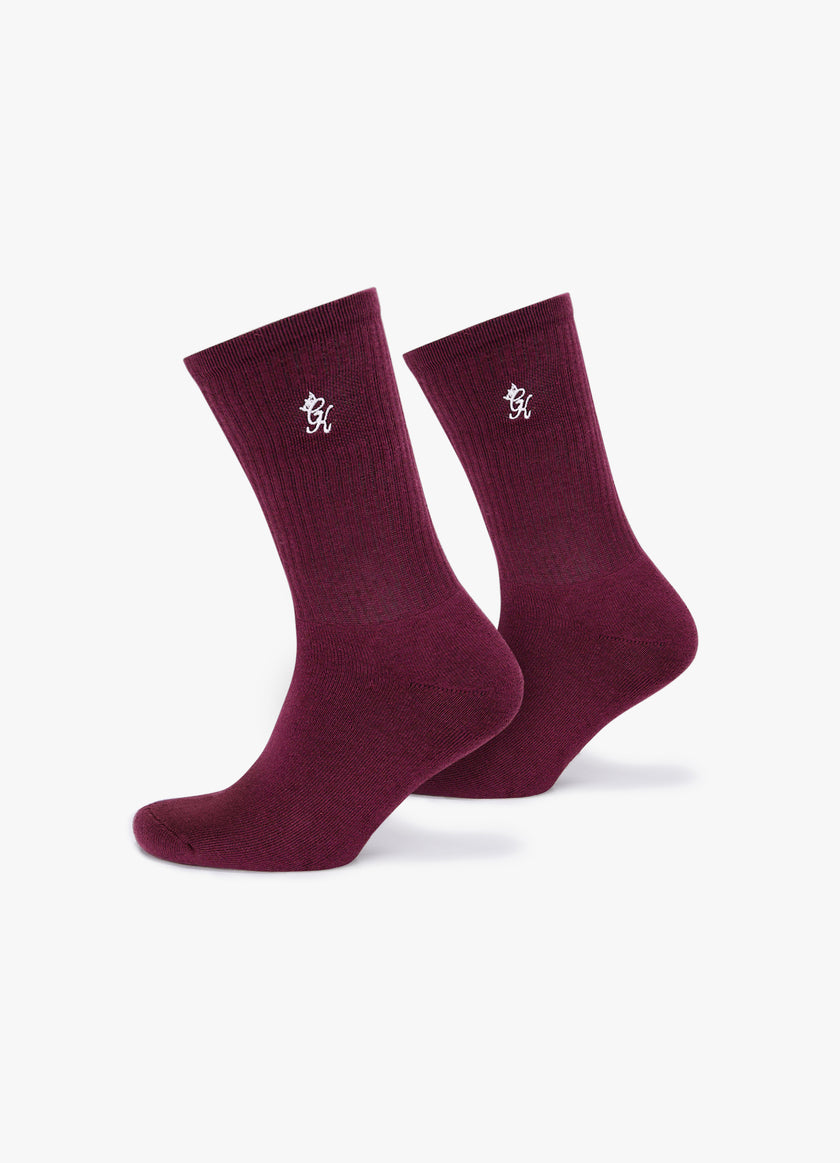 Gym King Core Socks (2pk) - Berry