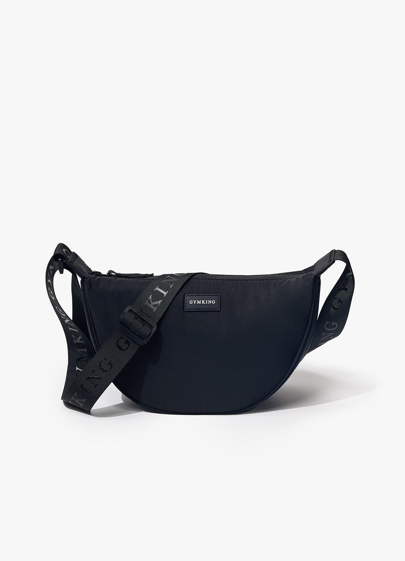Gym King Rounded Cross Body Bag - Black