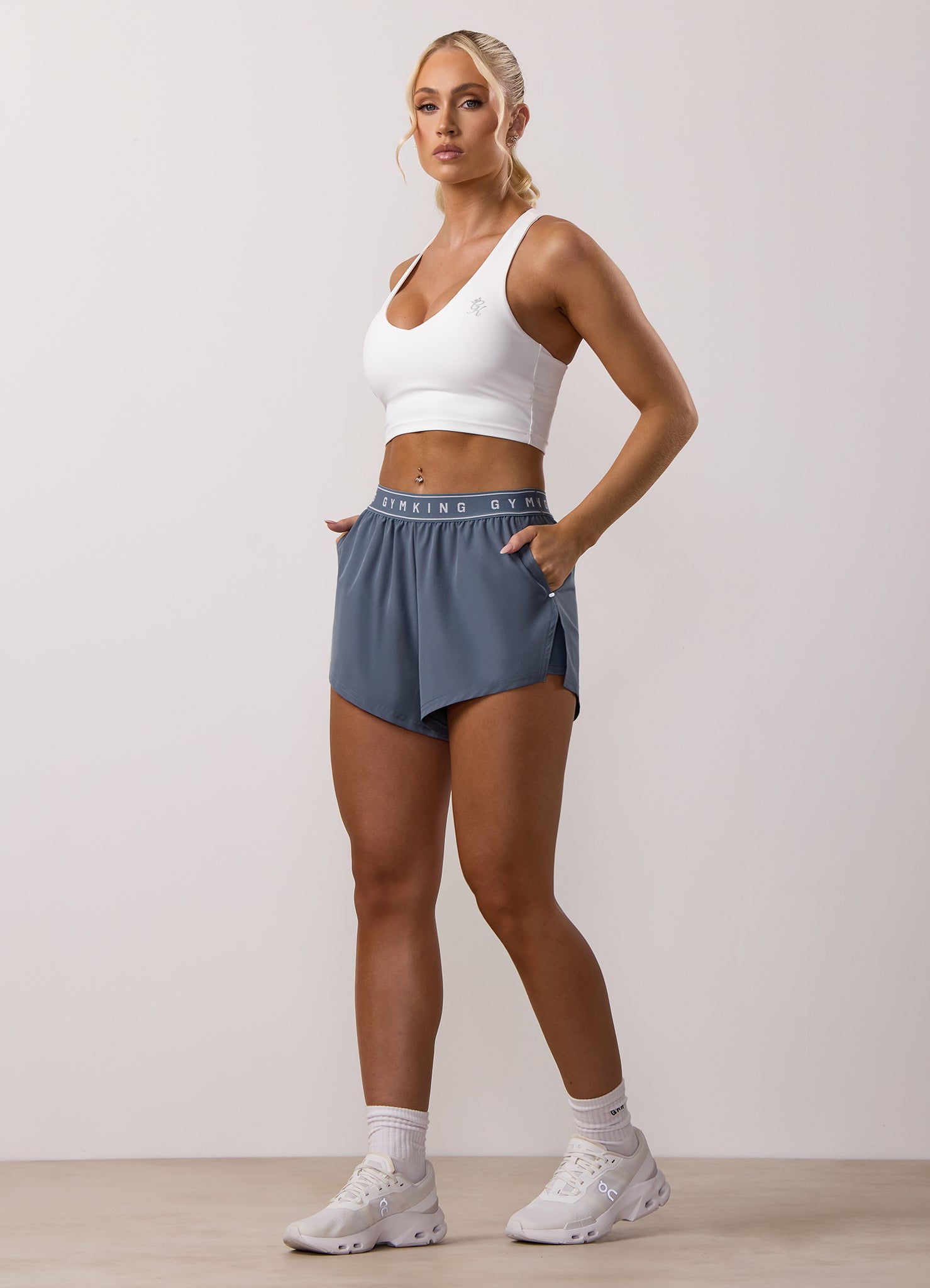 Gym King Adapt 2-In-1 Short - Storm Blue