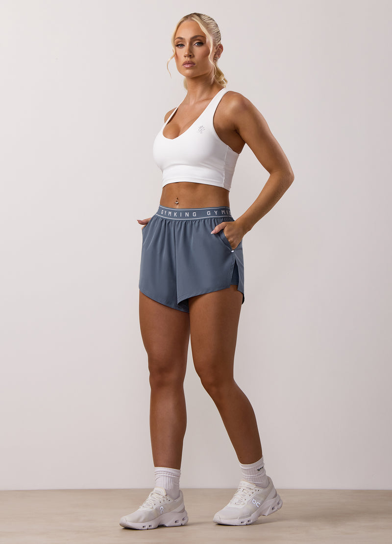 Gym King Adapt 2-In-1 Short - Storm Blue