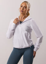 Gym King Adapt Windbreaker - White thumbnail