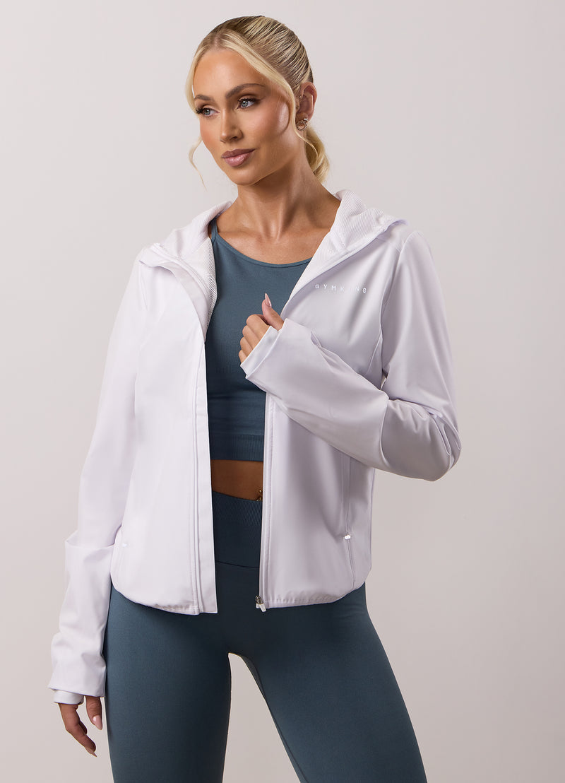 Gym King Adapt Windbreaker - White