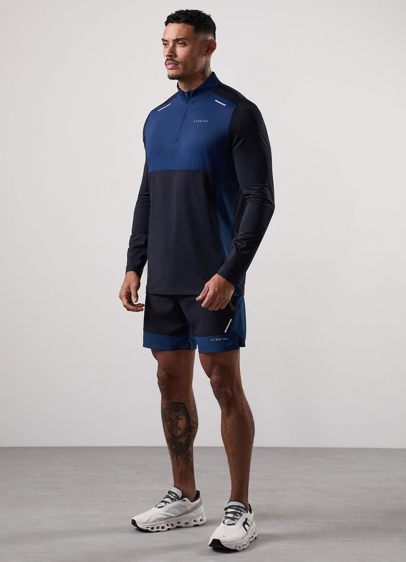 Gym King Advance 1/4 Zip - Navy / Estate Blue