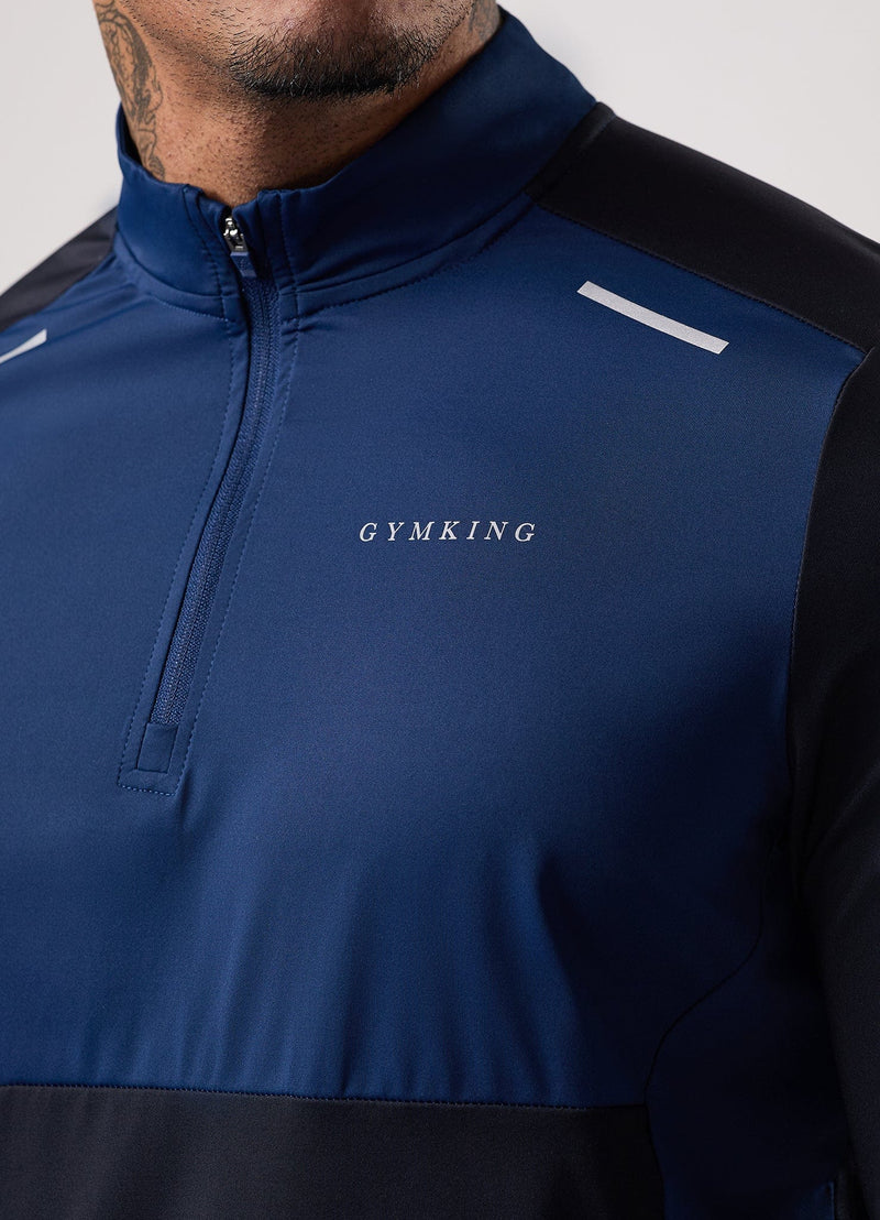 Gym King Advance 1/4 Zip - Navy / Estate Blue