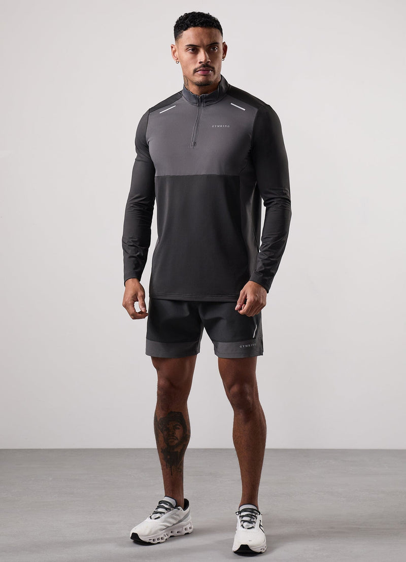 Gym King Advance 1/4 Zip - Urban Grey/Fossil Grey