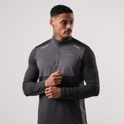 Gym King Advance 1/4 Zip - Urban Grey/Fossil Grey