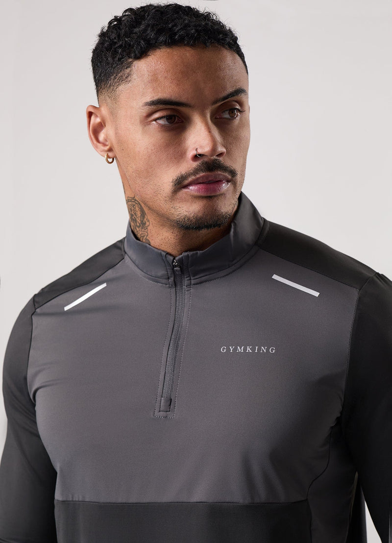 Gym King Advance 1/4 Zip - Urban Grey/Fossil Grey