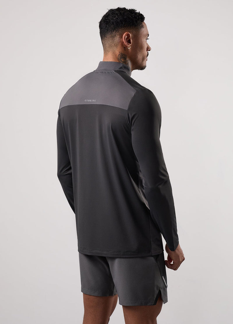 Gym King Advance 1/4 Zip - Urban Grey/Fossil Grey