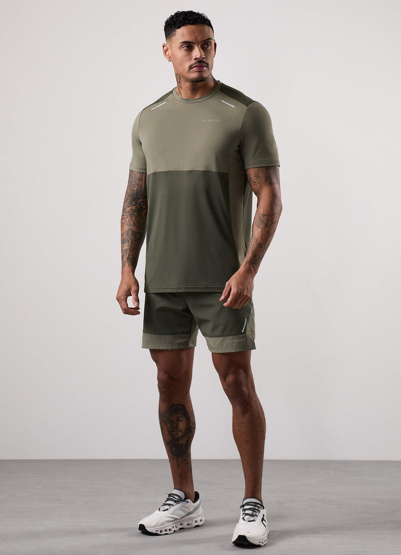 Gym King Advance 6" Short - Khaki Multi