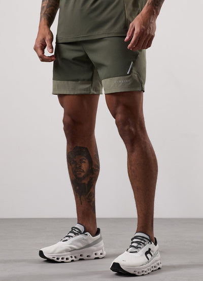 Gym King Advance 6" Short - Khaki Multi