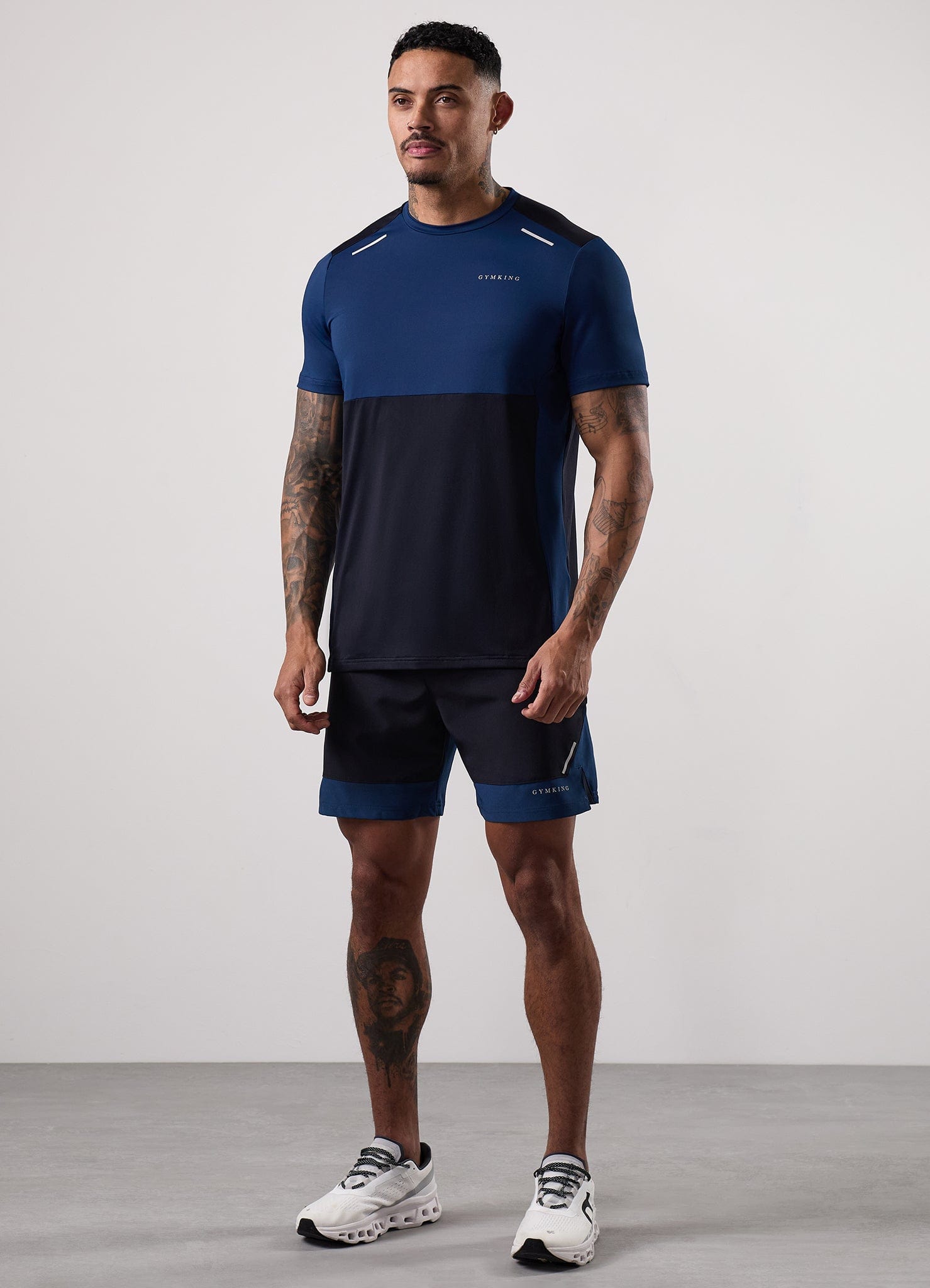 Gym King Advance Tee - Navy / Estate Blue