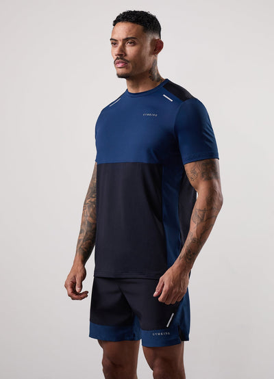 Gym King Advance Tee - Navy / Estate Blue