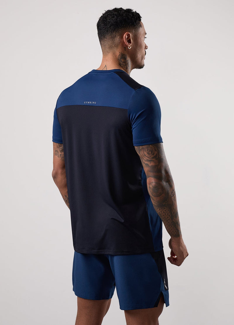 Gym King Advance Tee - Navy / Estate Blue