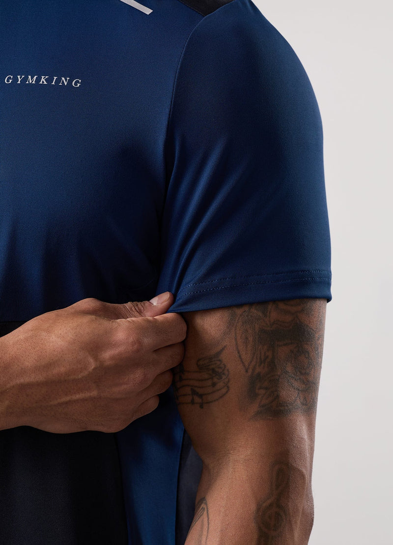 Gym King Advance Tee - Navy / Estate Blue