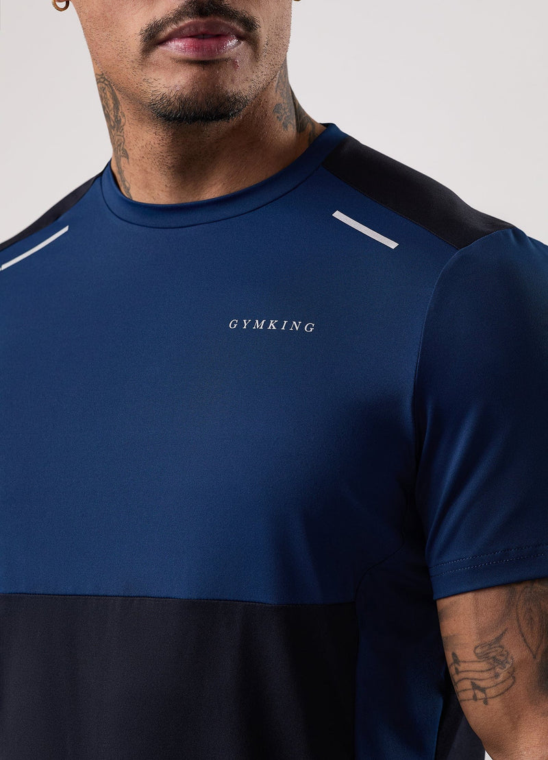 Gym King Advance Tee - Navy / Estate Blue