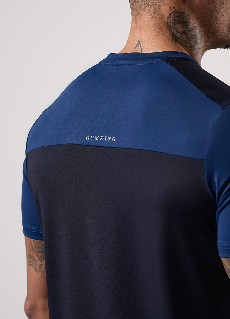 Gym King Advance Tee - Navy / Estate Blue