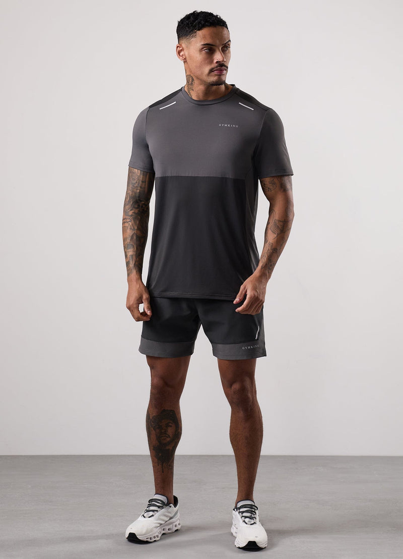 Gym King Advance Tee - Urban Grey/Fossil Grey