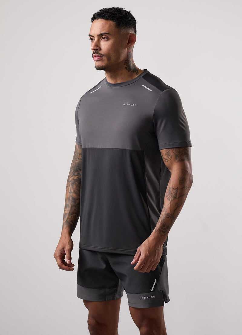 Gym King Advance Tee - Urban Grey/Fossil Grey