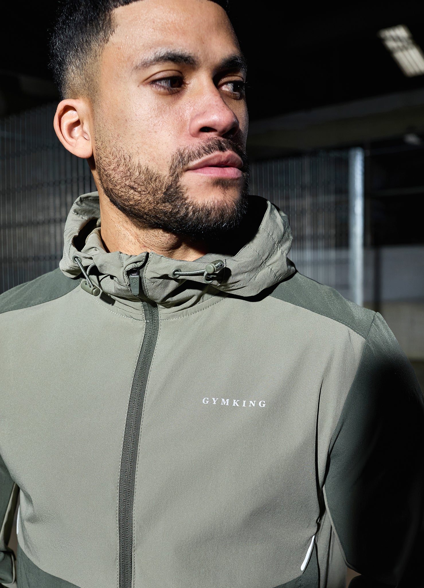 Gym King Advance Tracksuit Top - Khaki