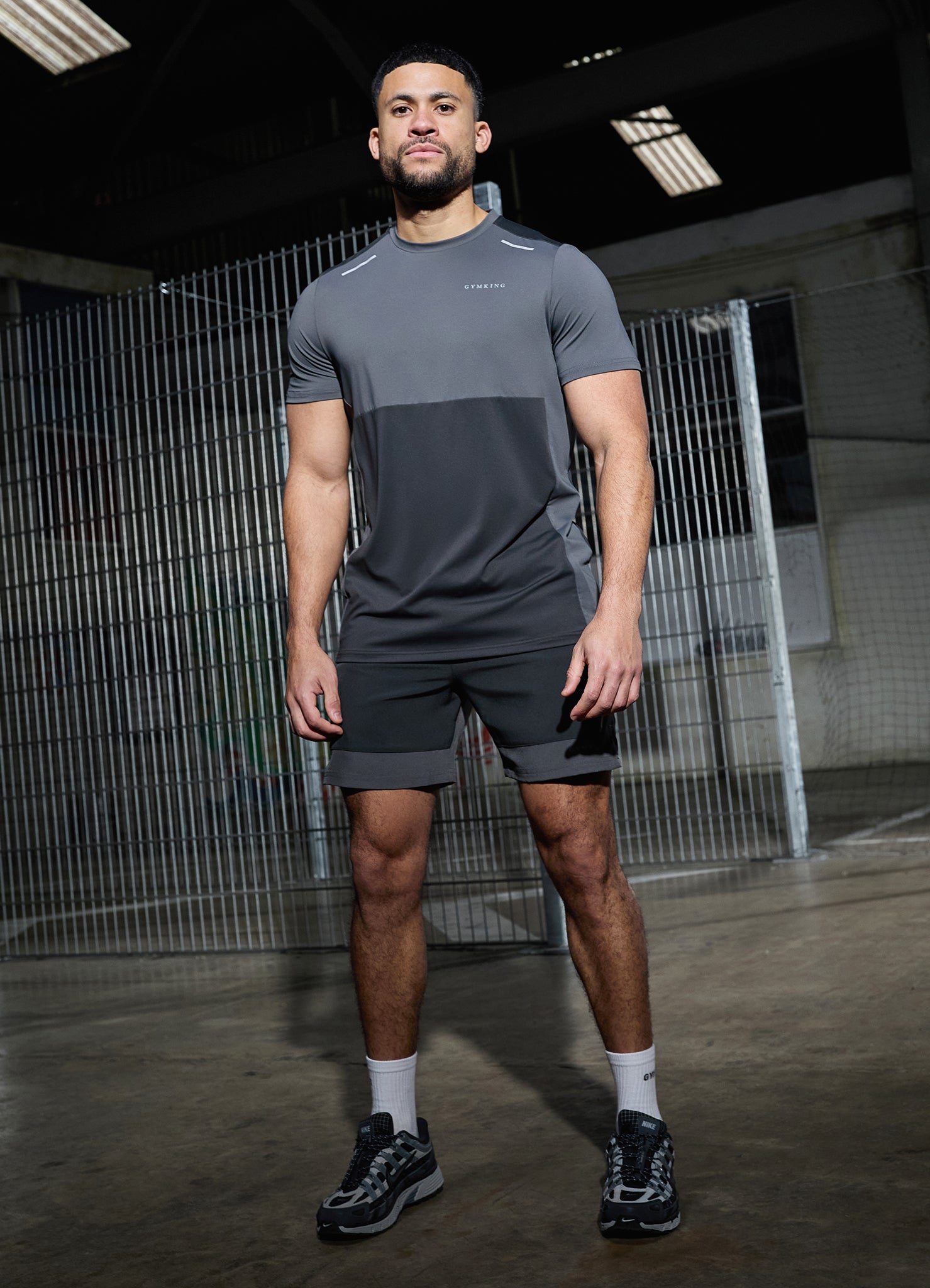 Gym King Advance Tee - Urban Grey/Fossil Grey