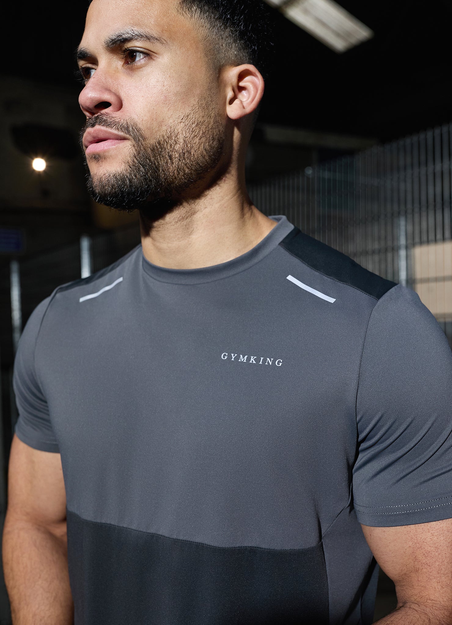Gym King Advance Tee - Urban Grey/Fossil Grey