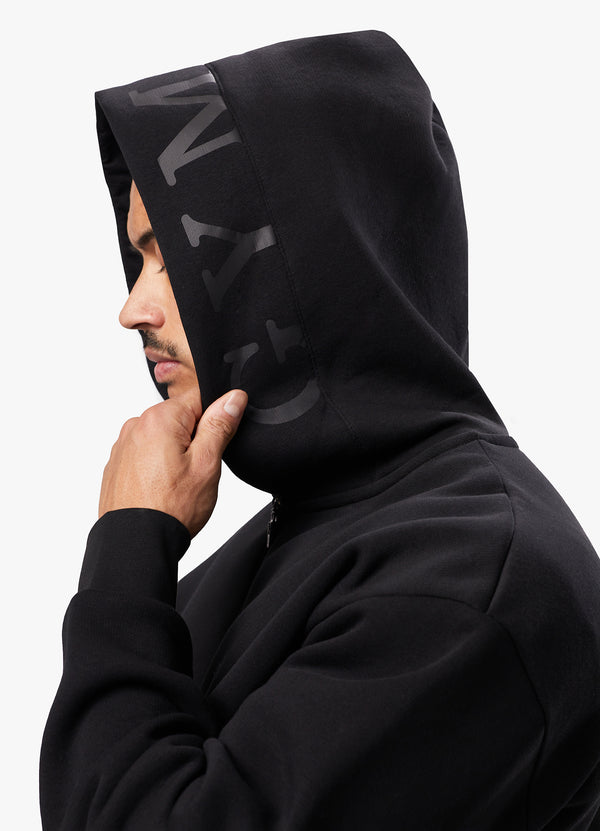 Gym King Alpha 1/2 Zip Hood - Black