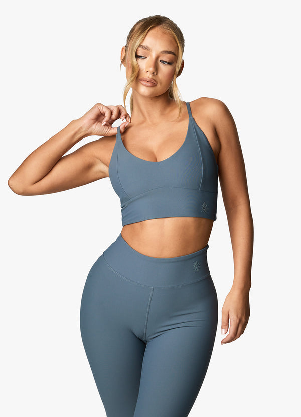 Gym King Align Bra - Storm Blue