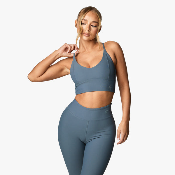 Gym King Align Bra - Storm Blue