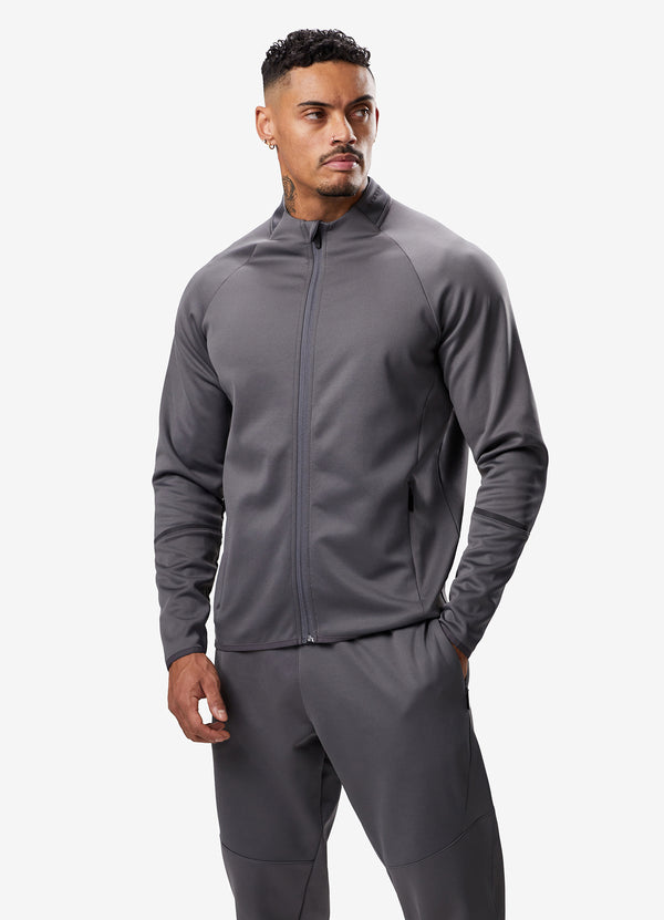 Gym King Alpha Poly Bomber Jacket - Graphite